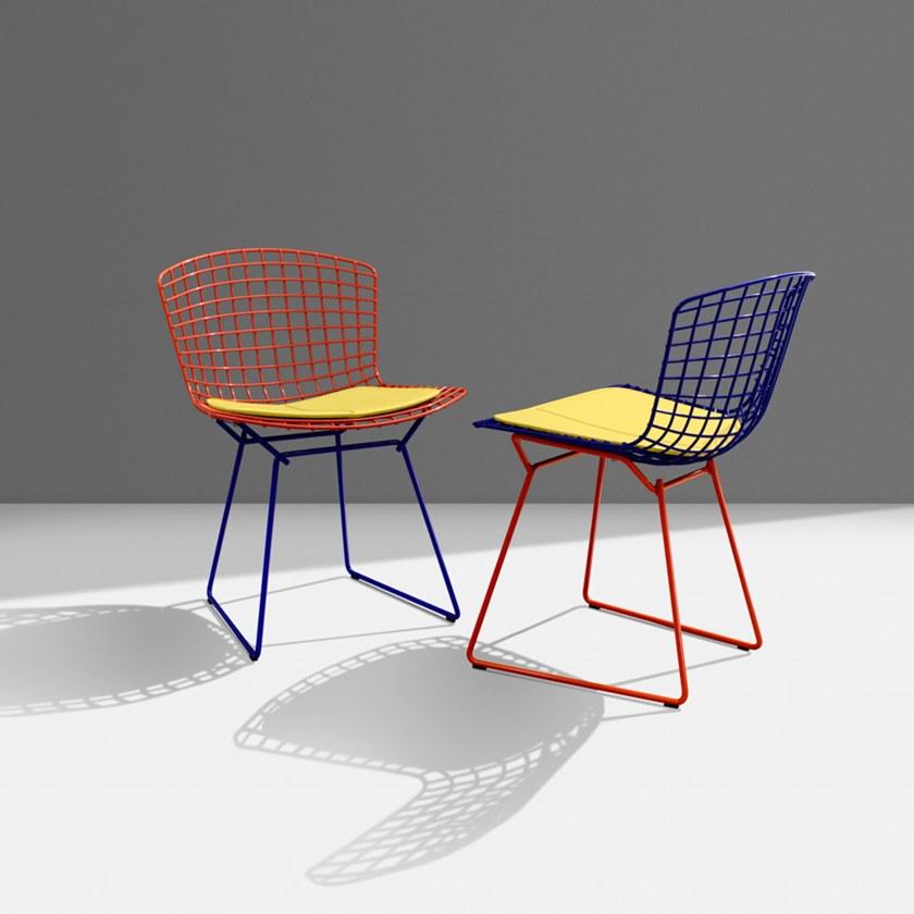 KNOLL Стул из стали со встроенной подушкой Bertoia sun-id-1403477 - Вид №5