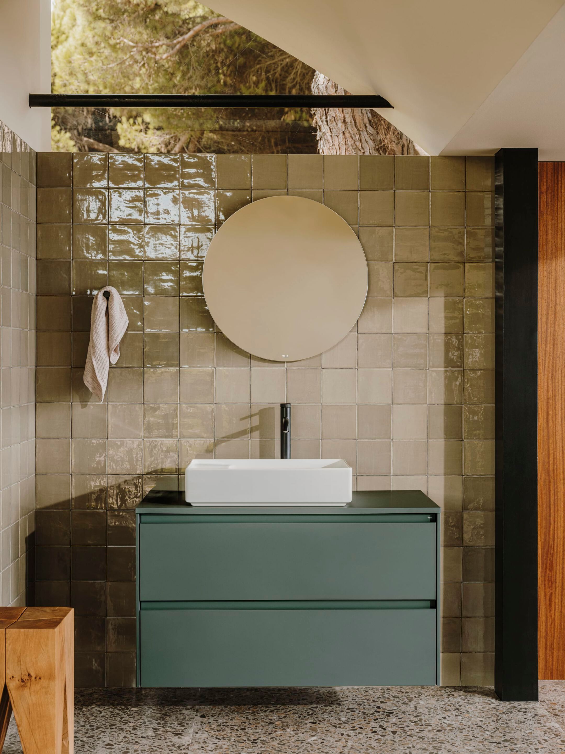 Керамическая прямоугольная столешница с переливом Roca Ona ARCH-00136239 - Вид №3