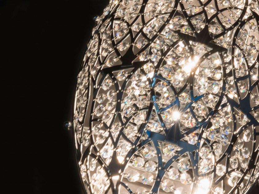 VGnewtrend Настенный светильник из нержавеющей стали с кристаллами Arabesque egg 7511769.97/.98  - Вид №3