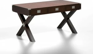 Caroti Письменный стол из красного дерева с ящиками Via montenapoleone 831