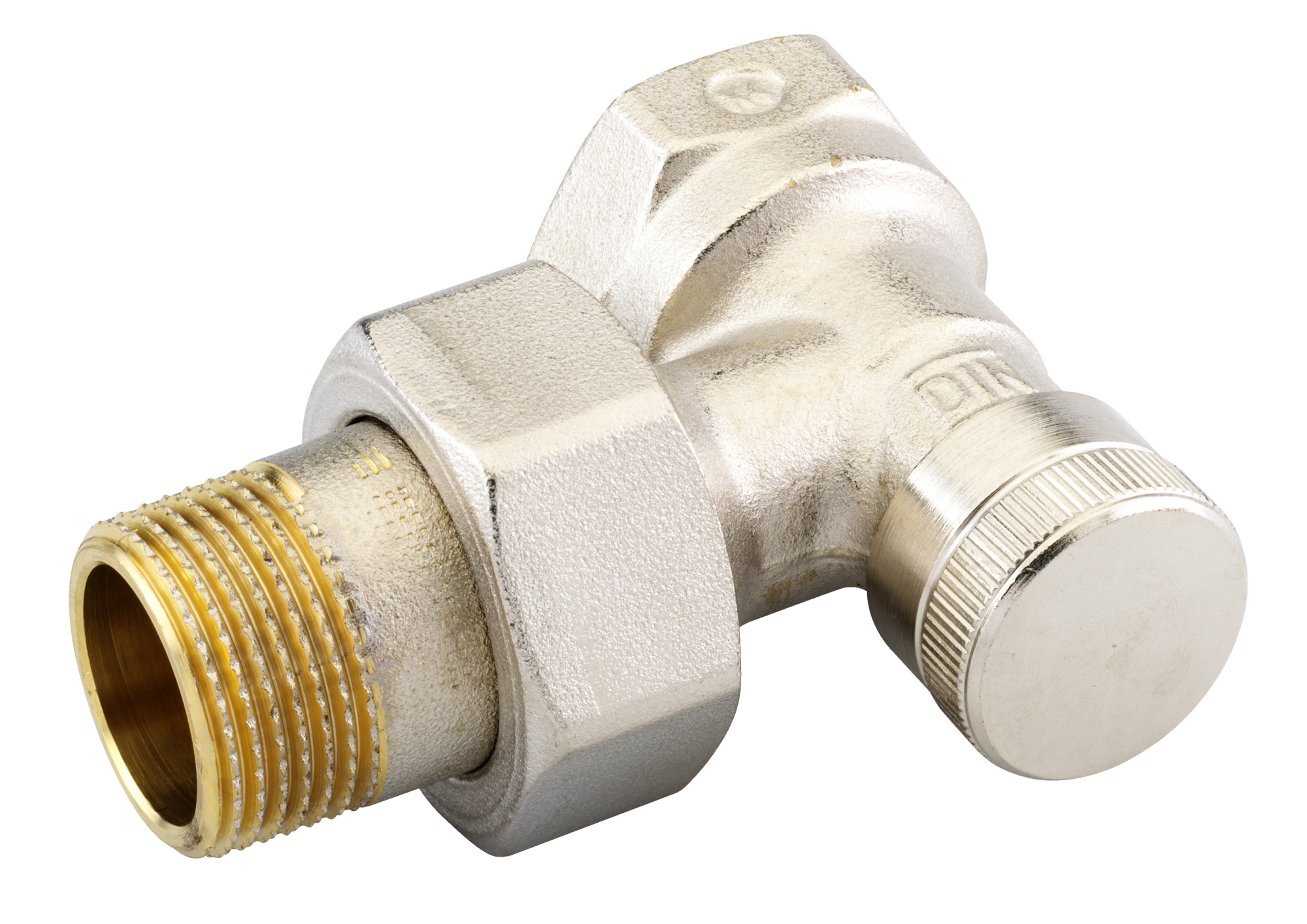 Danfoss Клапан RLV для бокового присоединения к радиатору RLV-CX Клапан запорный Ду 15, прям. хром 003L0274  - Вид №3