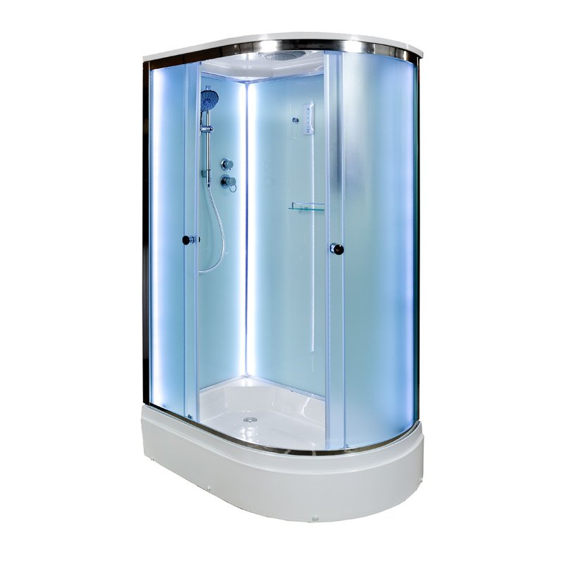 L 908 с гидромассажем Душевая кабина DETO Серия L D272S LED L - Вид №1