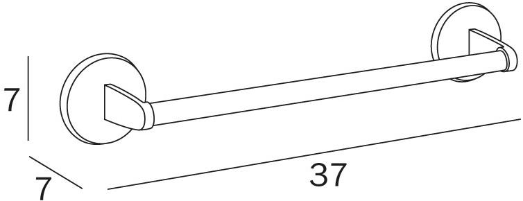 INDA® Вешалка для полотенец металлическая для гостиниц Hotellerie A0418a - Вид №2