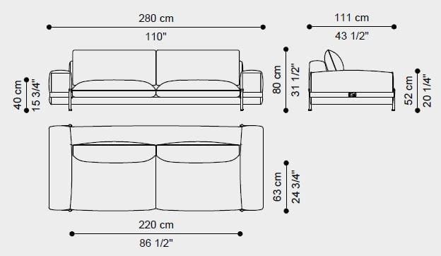 3-местный бархатный диван ETRO Home Interiors ARCH-00011091 - Вид №2