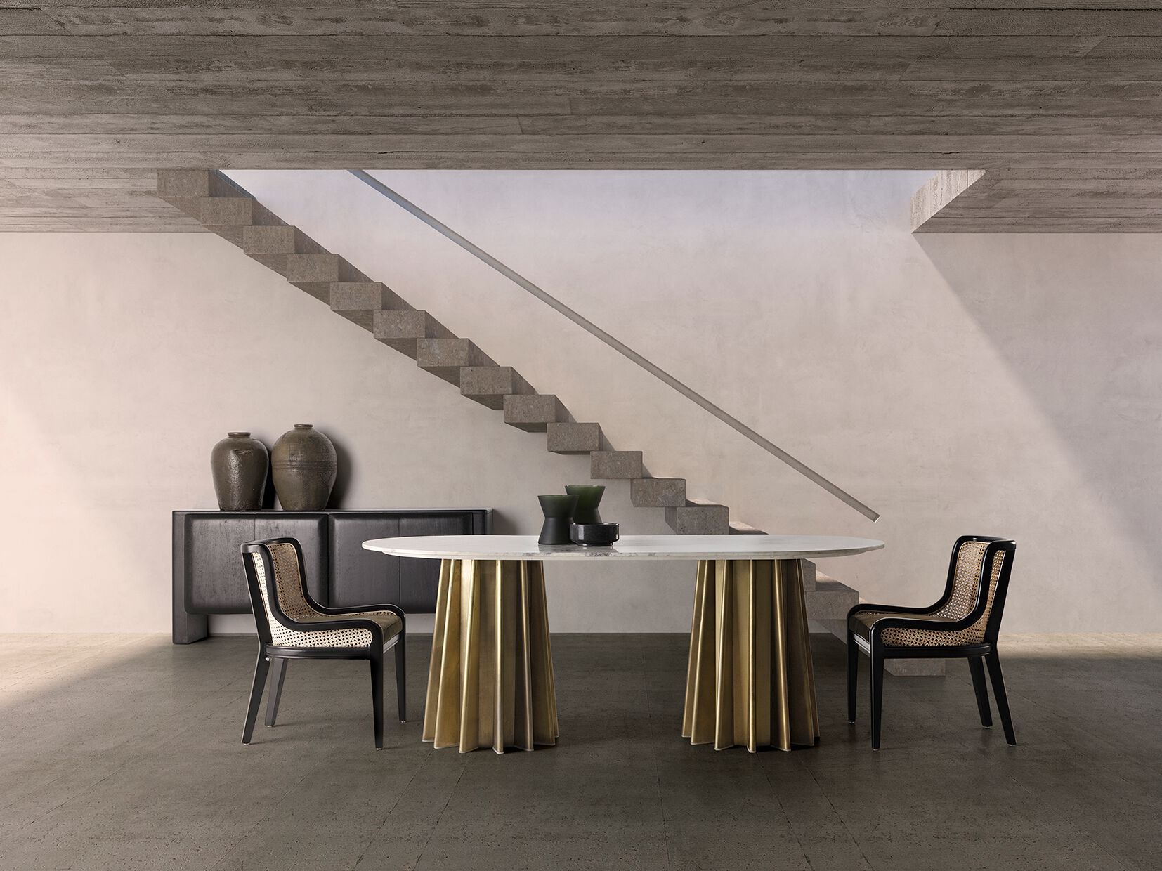 Мраморный овальный обеденный стол Vical Home LEZEY ARCH-00105344 - Вид №5