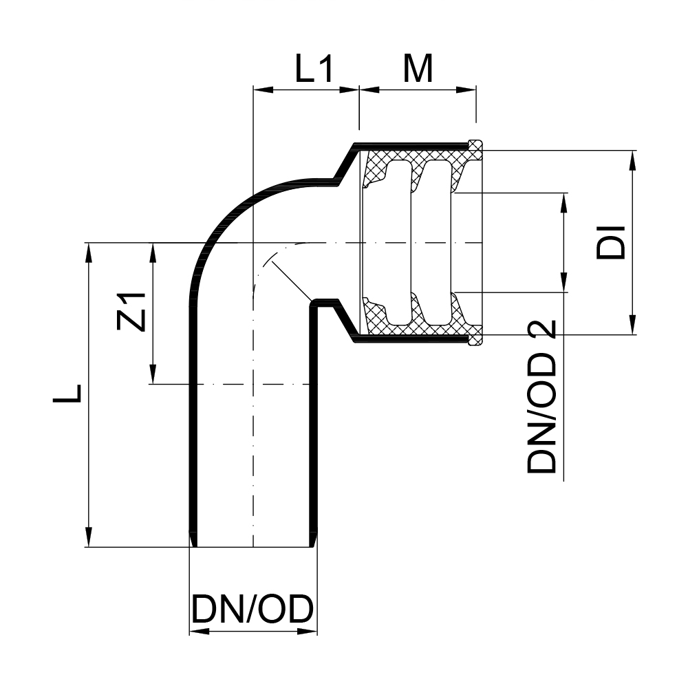 02361 Отводы Tece  - Вид №1