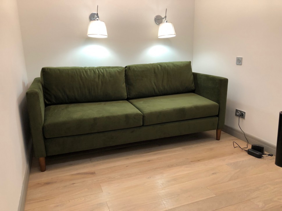 Диван Evelyn прямой бирюзовый ICON DESIGNE EVELYN 178114 Голубой  - Вид №3