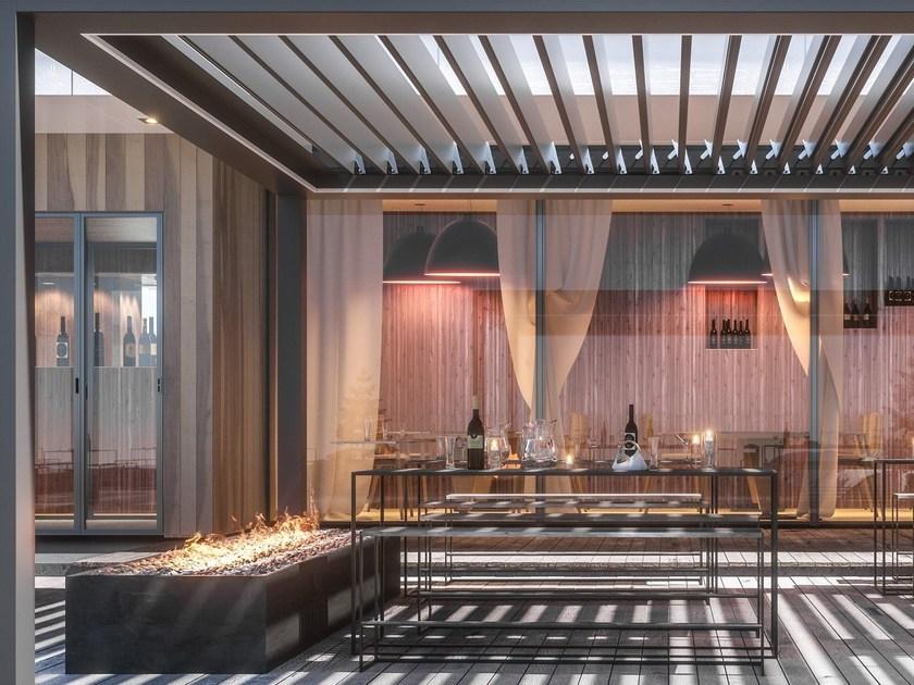 HELLA Алюминиевая пергола с регулируемыми жалюзи и подсветкой sun-id-1417302 - Вид №5