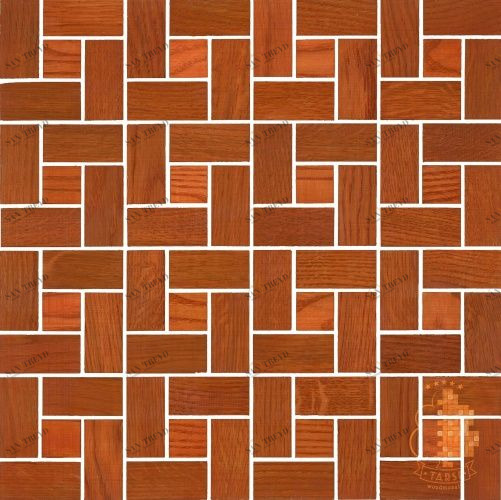 Мозаика и 3D панели из дерева Tarsi Городок 2d415 Дуб Селект (Гладкая) 333х333 мм 1401100027