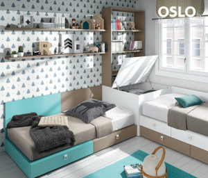 102715 Детская комната с модульной кроватью Ambiente 05 Arasanz Oslo