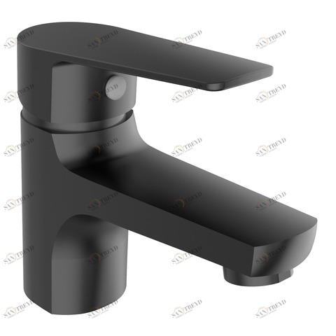 Orange Loop M26-021B однозахватный смеситель для раковины без донного клапана. Цвет: чёрный Хром sun-id-1517310