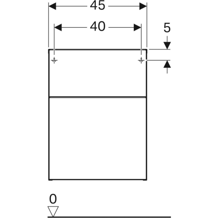 841046000 Шкафчик Geberit iCon с двумя выдвижными ящиками Geberit  - Вид №3