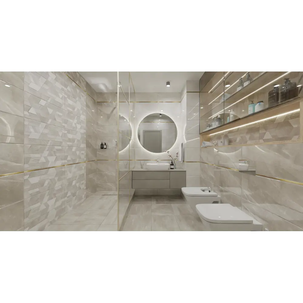 Плитка напольная Tono Dark 41.8x41.8 см 1.4 м² цвет темно-серый 84299771 STLM-2055852 Santreyd - Вид №4