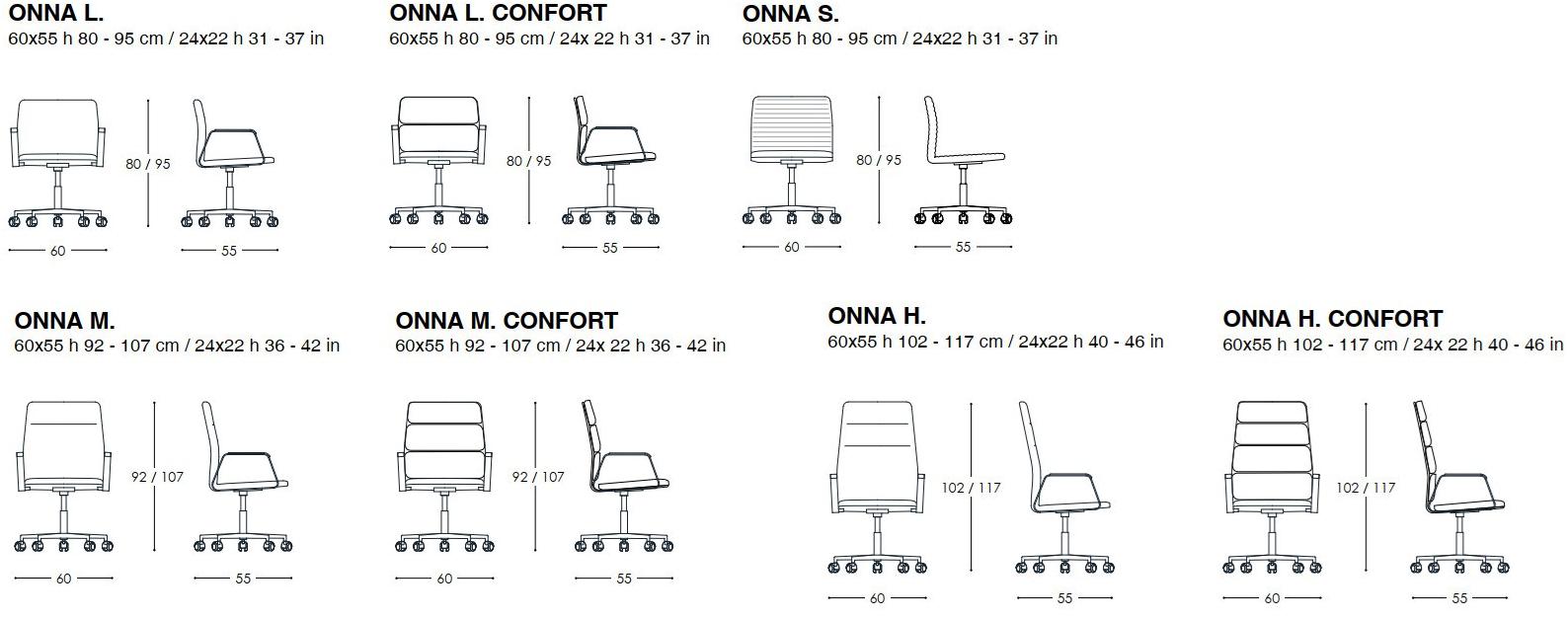 José Martínez Medina Кресло руководителя в коже с 5 спицами с подлокотниками на колесиках sun-id-1387250 - Вид №3