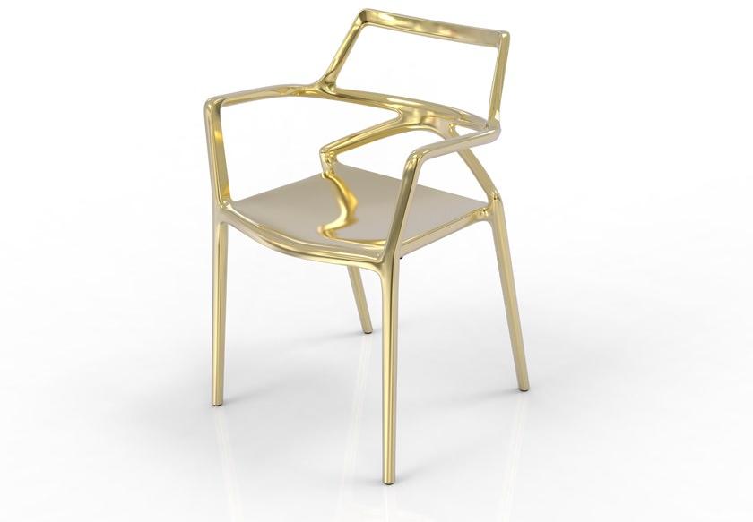 VONDOM Садовый стул из полипропилена с подлокотниками Delta sun-id-1445957 - Вид №1