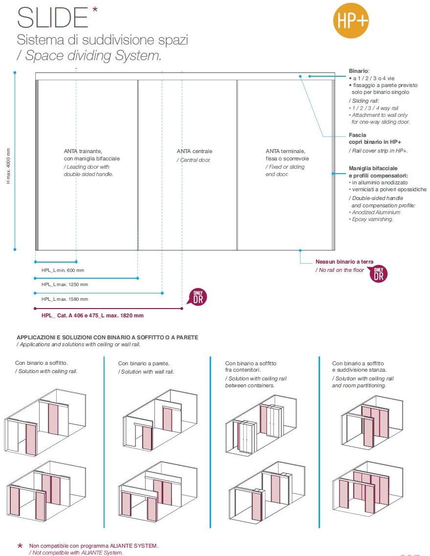 De Rosso Разделительная раздвижная дверь HPL sun-id-1439502 - Вид №9