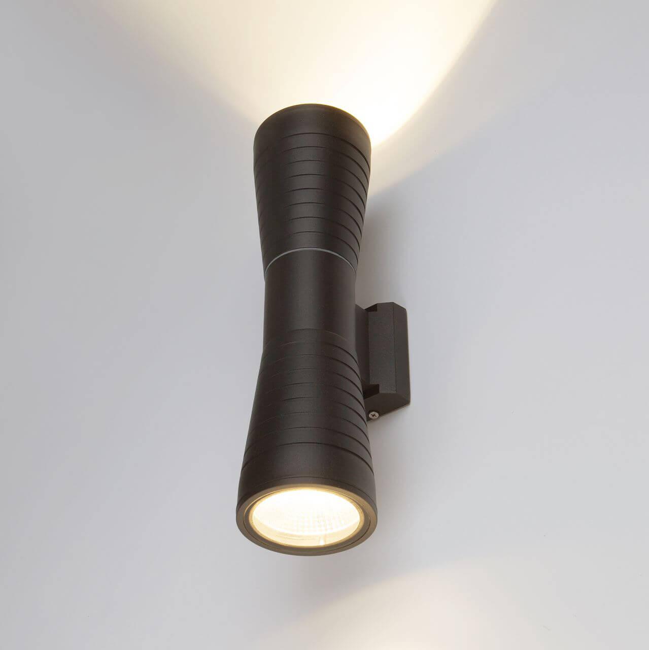 Уличный настенный светильник светодиодный 33х12,5х9 см черный Techno LED 4690389138621 ELEKTROSTANDARD TECHNO LED 00-3898316 Черный  - Вид №3