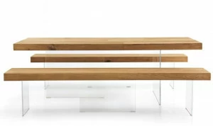 Lago Скамейка из дерева и стекла Air