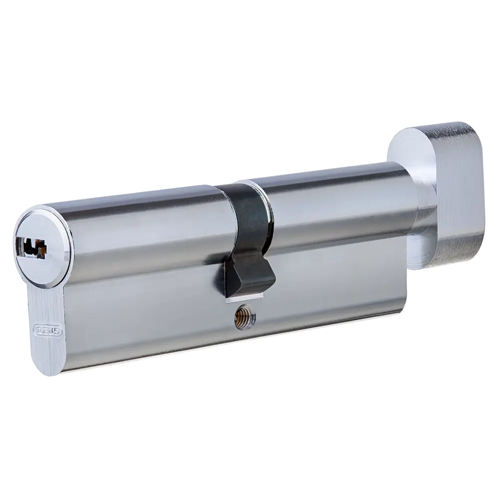 Цилиндр Abus 45х45 мм, ключ/вертушка, цвет никель 82389996 STLM-2192025 D6