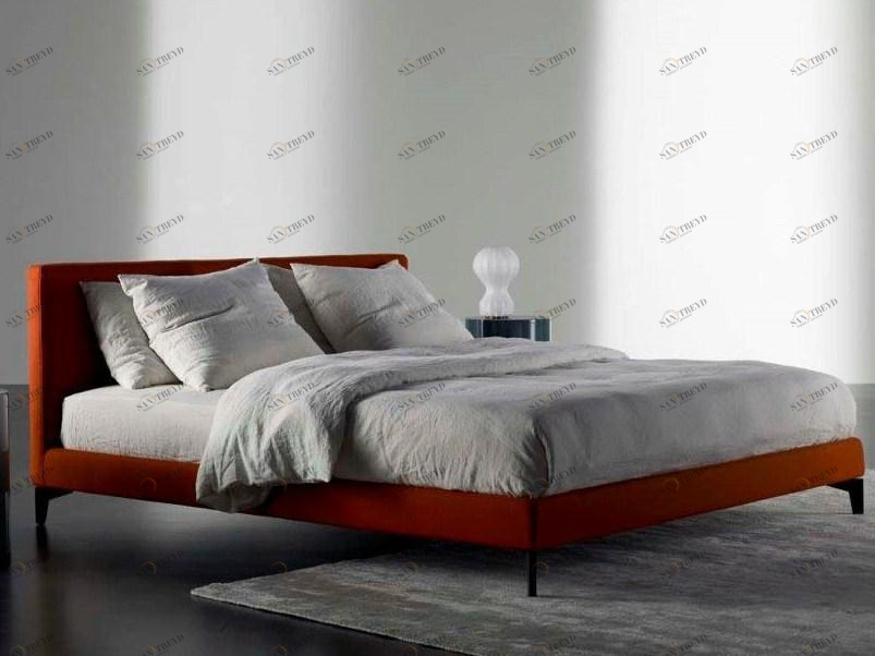 Meridiani Двуспальная кровать со съемным покрытием sun-id-1380326