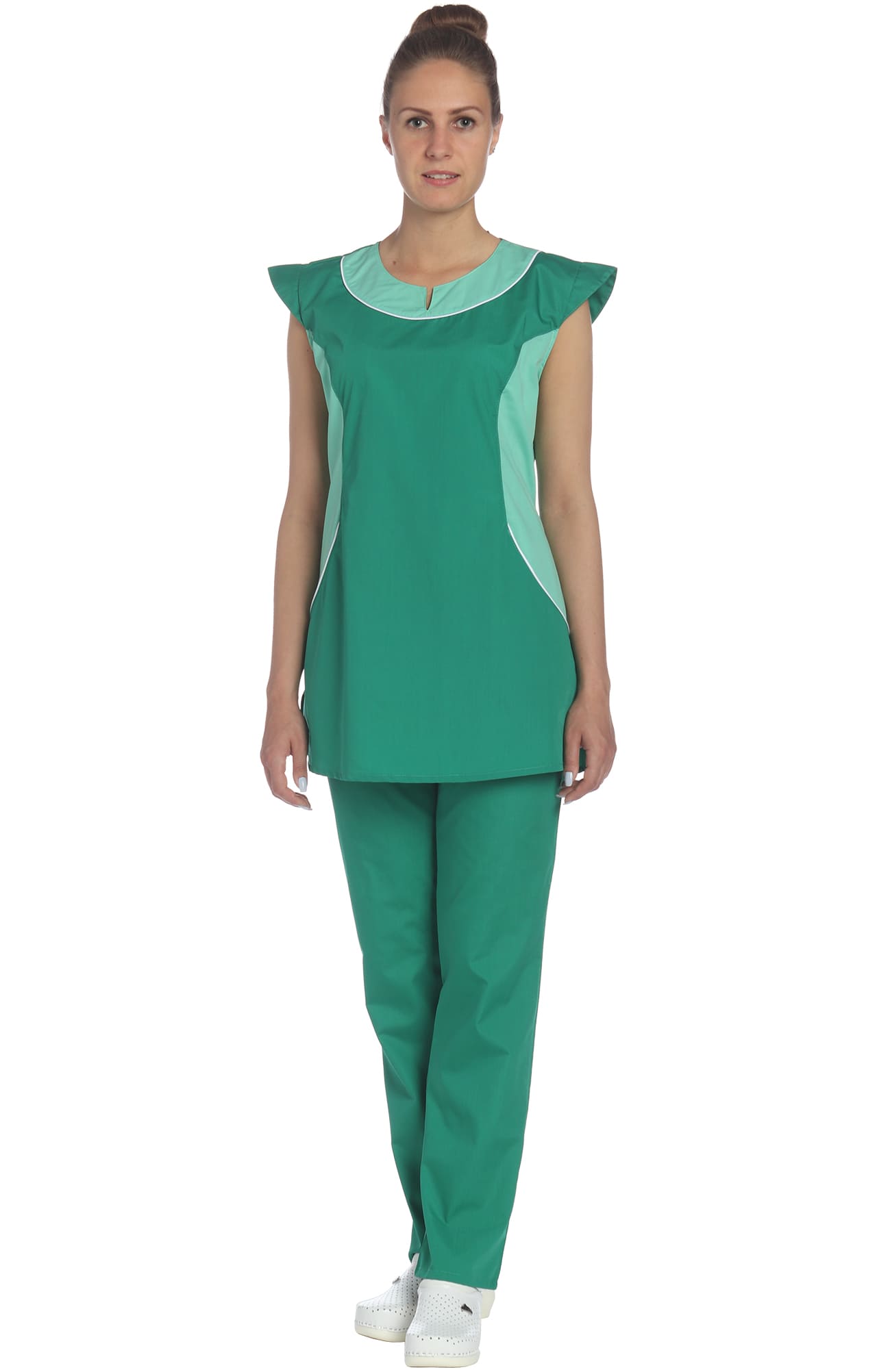 69296 Костюм "Лига" цвет зеленый с салатовым  Медицинская одежда  размер 66 Спецодежда  - Вид №8