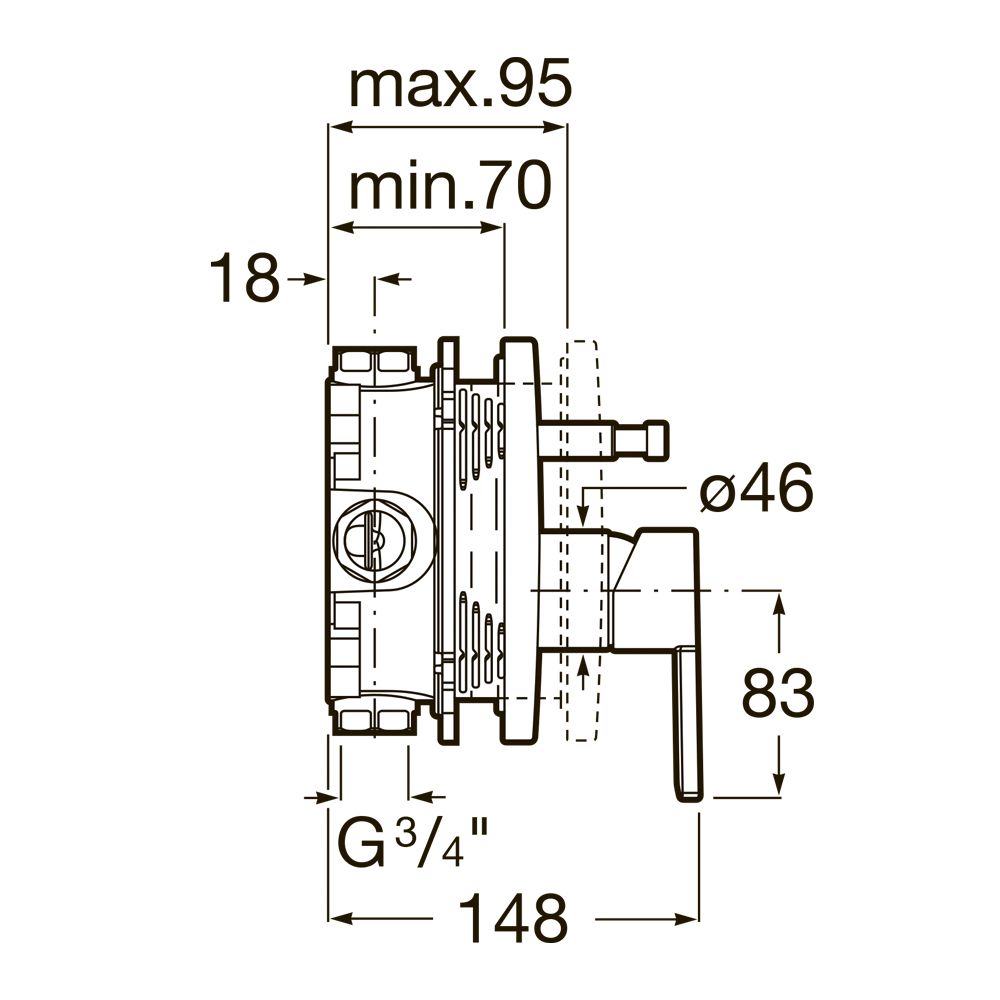 5A0B96C00 Смесители для ванны-душа Tece  - Вид №1