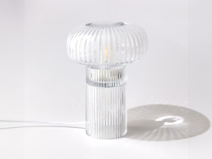 Настольная лампа из дутого стекла
