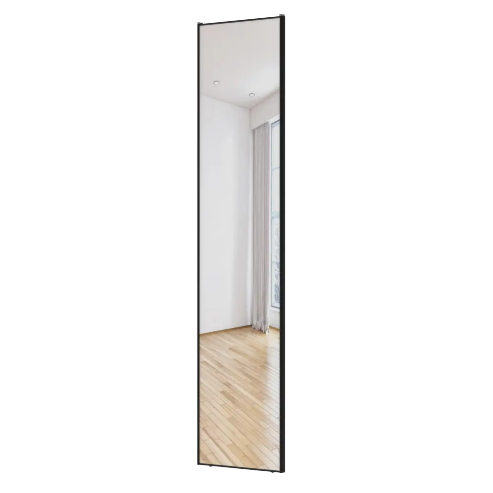 Дверь-купе KONSENSA 244.5x60.4 см с зеркалом профиль черный узкий 89443990 STLM-2001909  - Вид №2