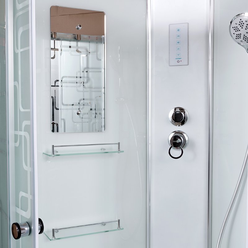 ЕМ2712 R N с гидромассажем (гм.) Душевая кабина DETO Серия ЕМ ЕМ4580 с электрикой (эл.) - Вид №23