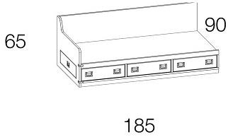 Caroti Модульный угловой диван из ткани с местом для хранения вещей Via montenapoleone 2048  - Вид №5