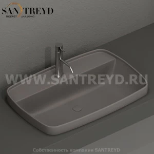 514289 Накладная раковина на столешницу  прямоугольная Kerasan Tribeca