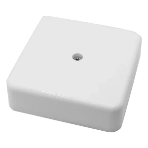 Распределительная коробка открытая Mirkl 75x75x20 мм 2 ввода цвет белый