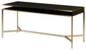 Paolo Castelli Прямоугольный стол из металла и дерева с ящиками