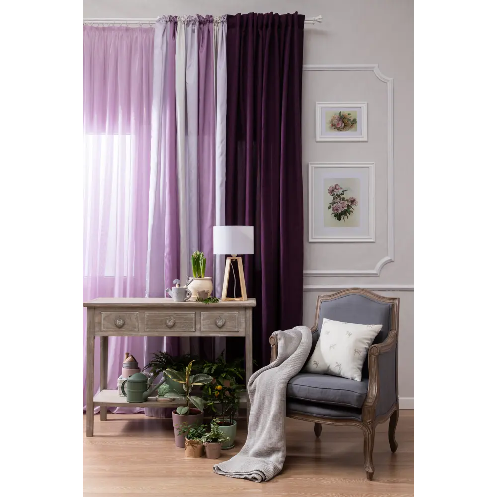Штора на ленте Looks 200х260 см цвет фиолетовый 18614158 STLM-2100514 INSPIRE  - Вид №6