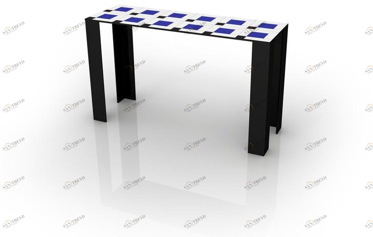 altreforme Прямоугольная консоль из алюминия Festa mobile, parigi anni venti sun-id-1458338