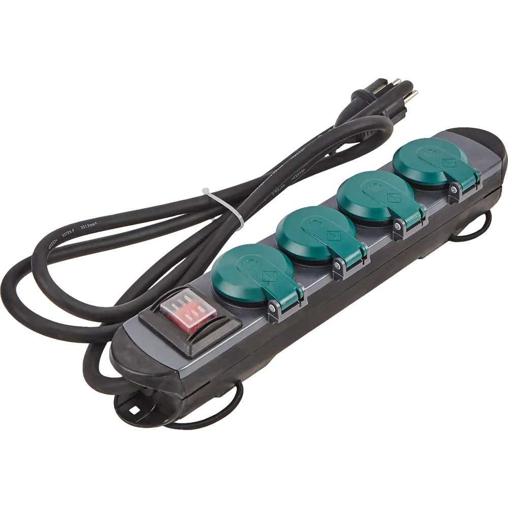 Удлинитель Electraline с 4 розетками и защитой IP44 84710888 STLM-0053971 - Вид №1