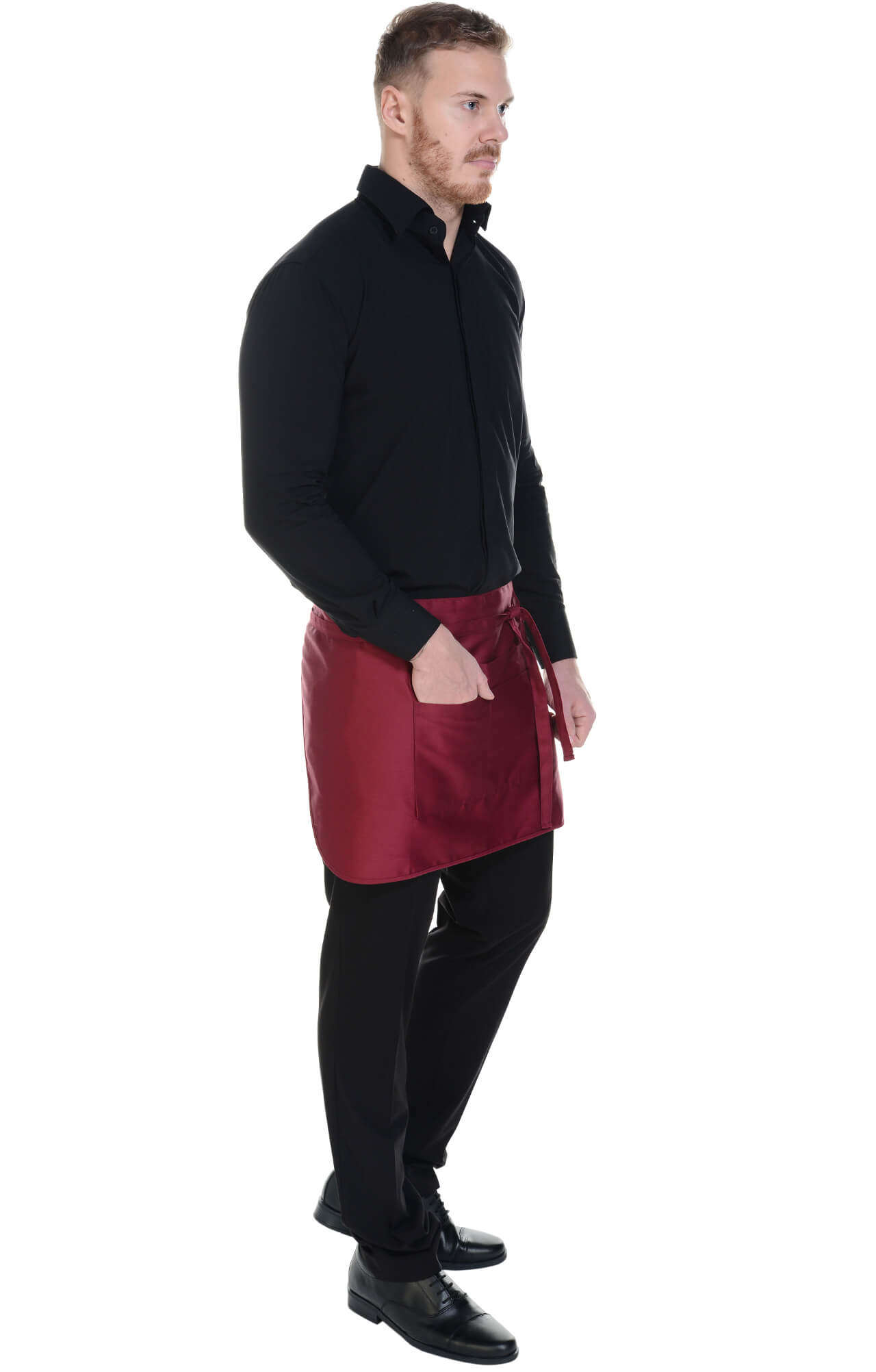 59926 Фартук  укороченный, цвет burgundy BARISTA  Одежда для официантов  размер  - Вид №6