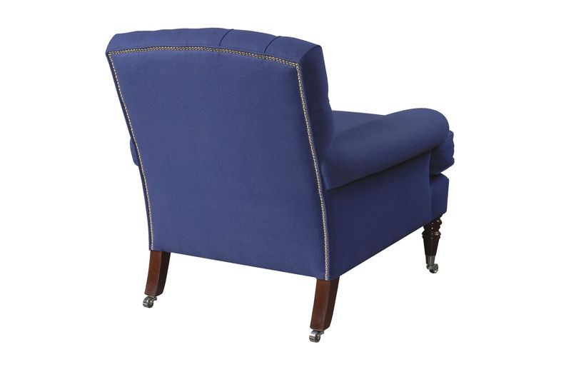 LU015A Кресло Stubbs со спинкой на пуговицах ijlbrown  - Вид №2