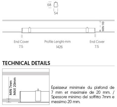 ONOK Lighting Линейный световой профиль для светодиодных модулей Line sun-id-1445127 - Вид №1