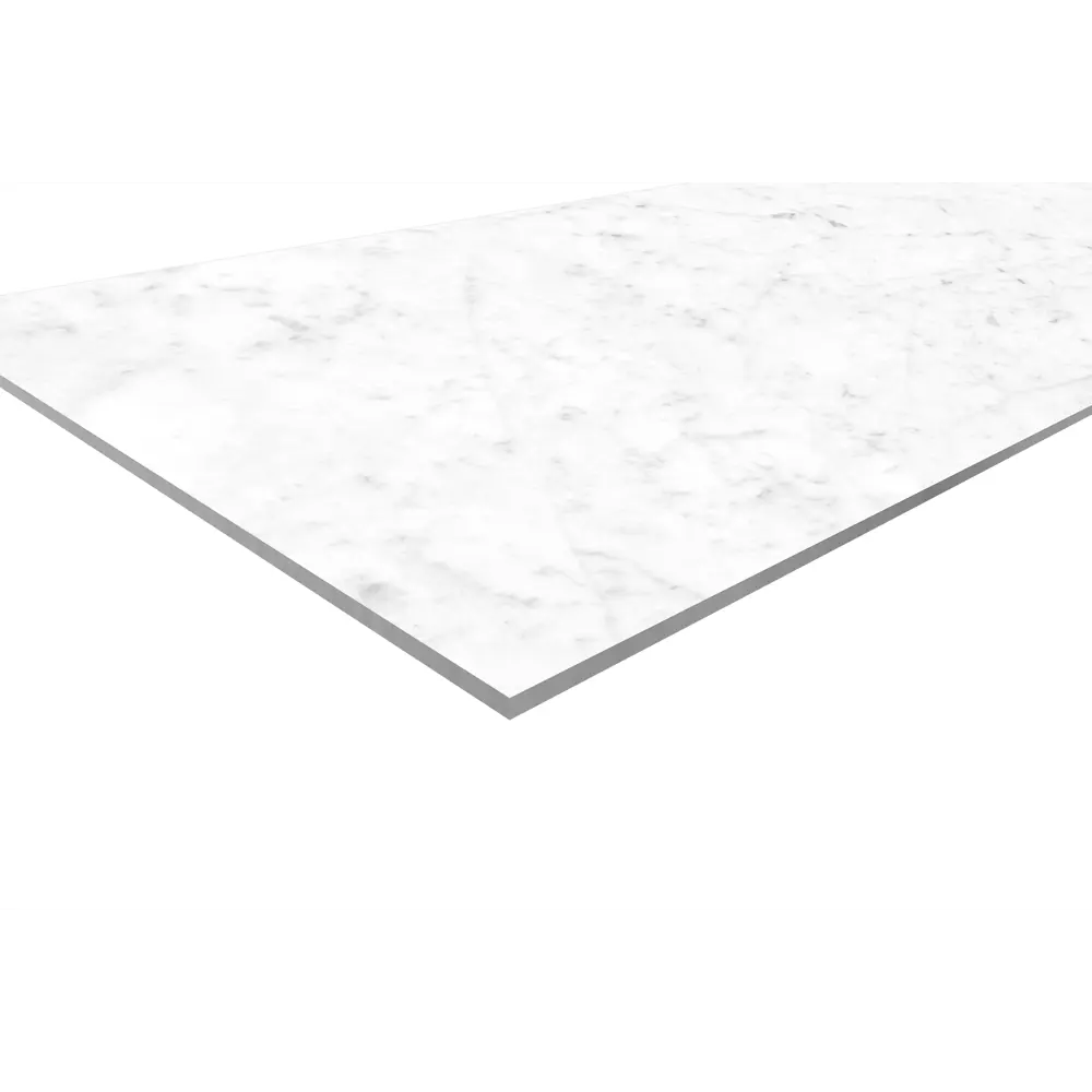 Стеновая панель Bianco Carrara 240x0.4x60 см АКП цвет белый 84548132 STLM-2133635 ALUMOART  - Вид №1