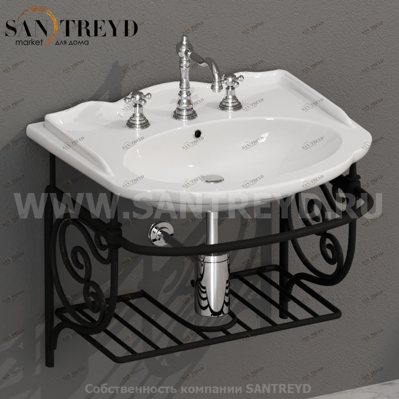 PA128 Навесная структура 61 см цвет Черный Globo Paestum Италия Ceramica Globo