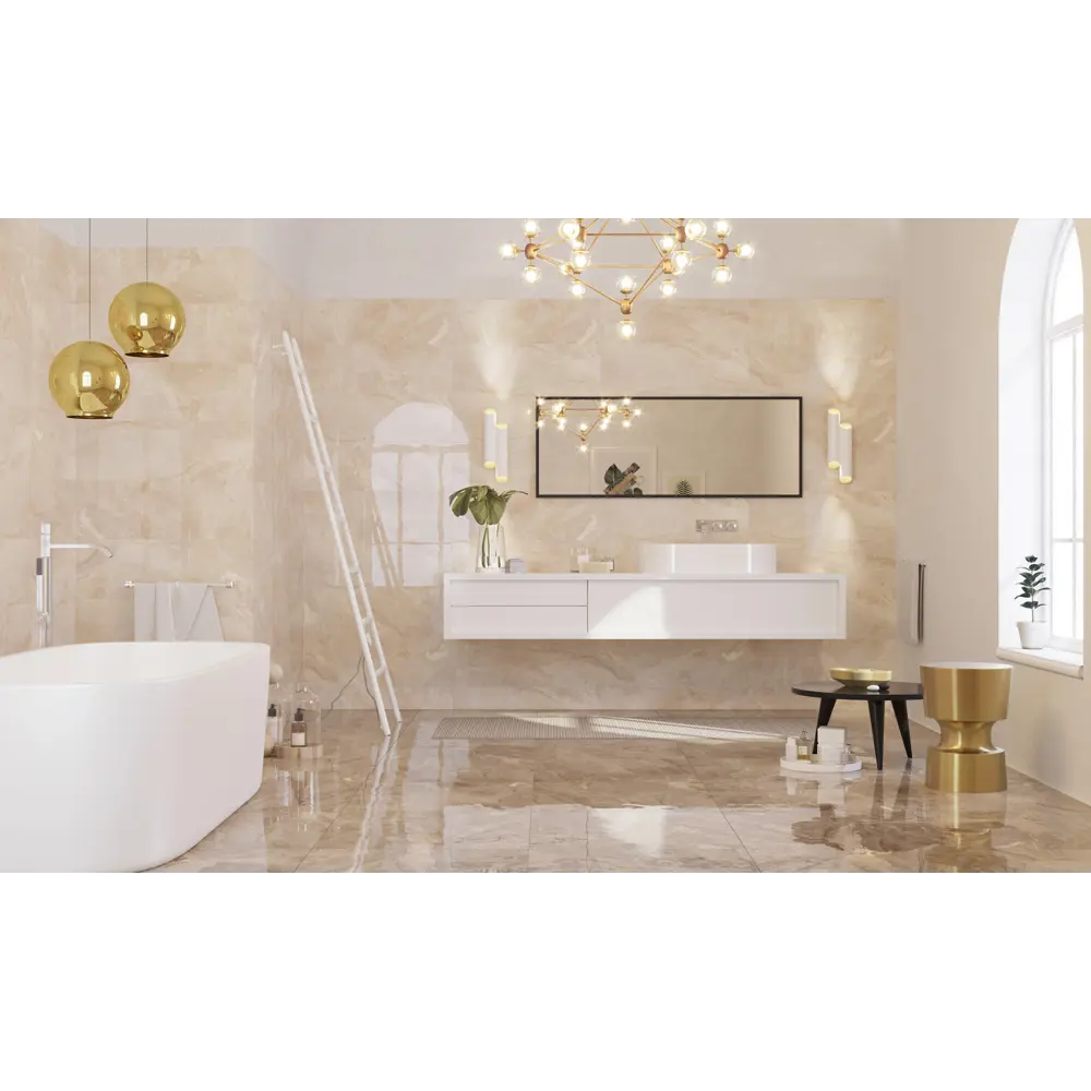 Керамогранит Golden Tile Meloren 59.5x59.5 см 1.062 м² цвет бежевый 83425865 STLM-2120478 - Вид №1