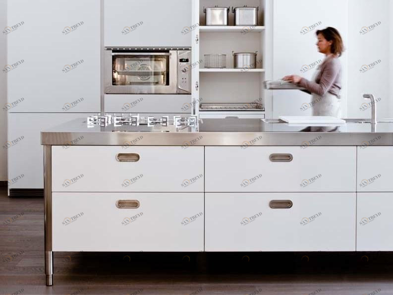 ALPES-INOX Островной кухонный гарнитур для мытья, приготовления пищи и хранения Liberi in cucina sun-id-1416419