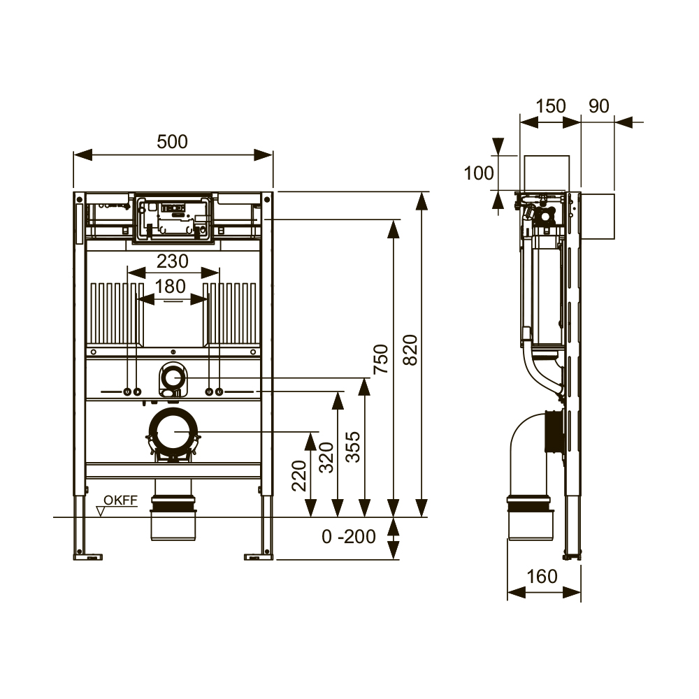 9300380 Модули для унитаза Tece  - Вид №1