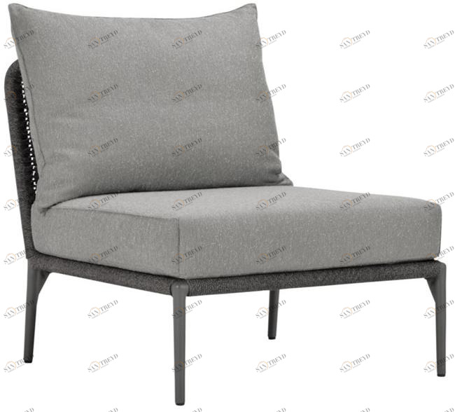 JANUS et Cie Центральный модуль из алюминия и веревка для модульного дивана Knot sun-id-1428379