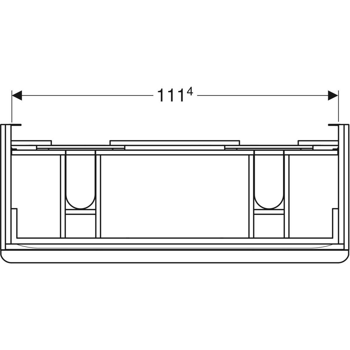 Двойной подвесной умывальник с ящиками Geberit SMYLE ARCH-00097207 - Вид №2