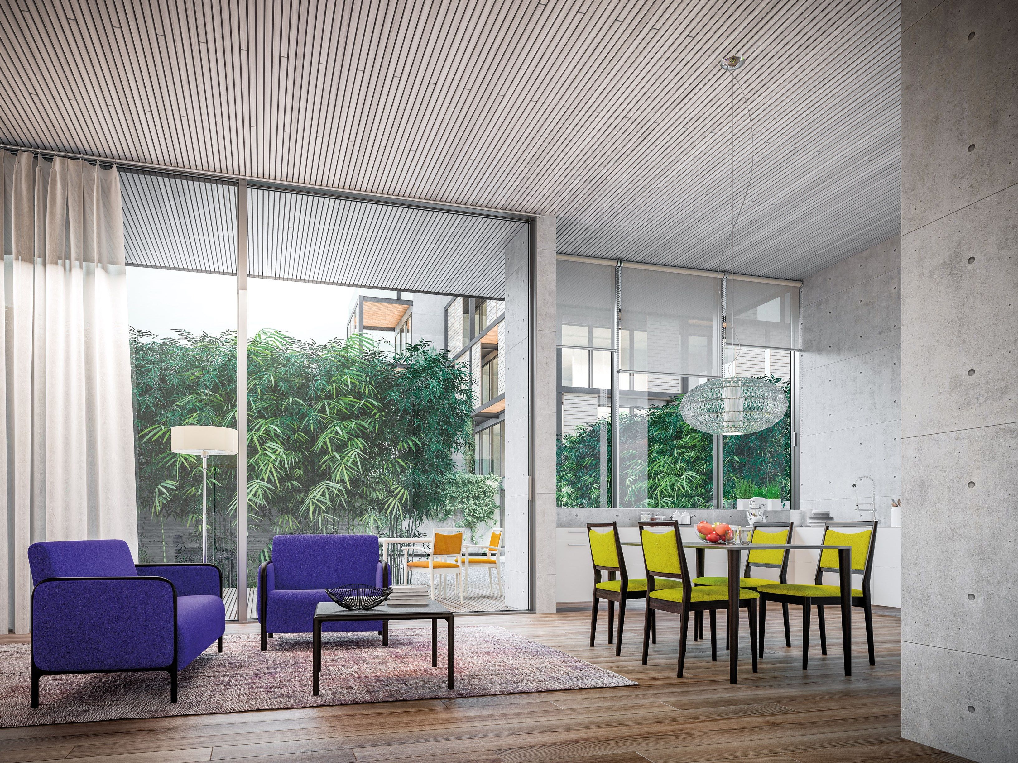 Штабелируемый стул из ткани PIAVAL SPRING - Здоровье и забота ARCH-00005381 - Вид №4