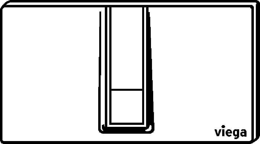 Системная техника  Принадлежности к панелям смыва для унитазов и писсуаров  Панели смыва для унитазов VIEGA 654 764 1) Модель 8334.1 Santreyd  - Вид №2