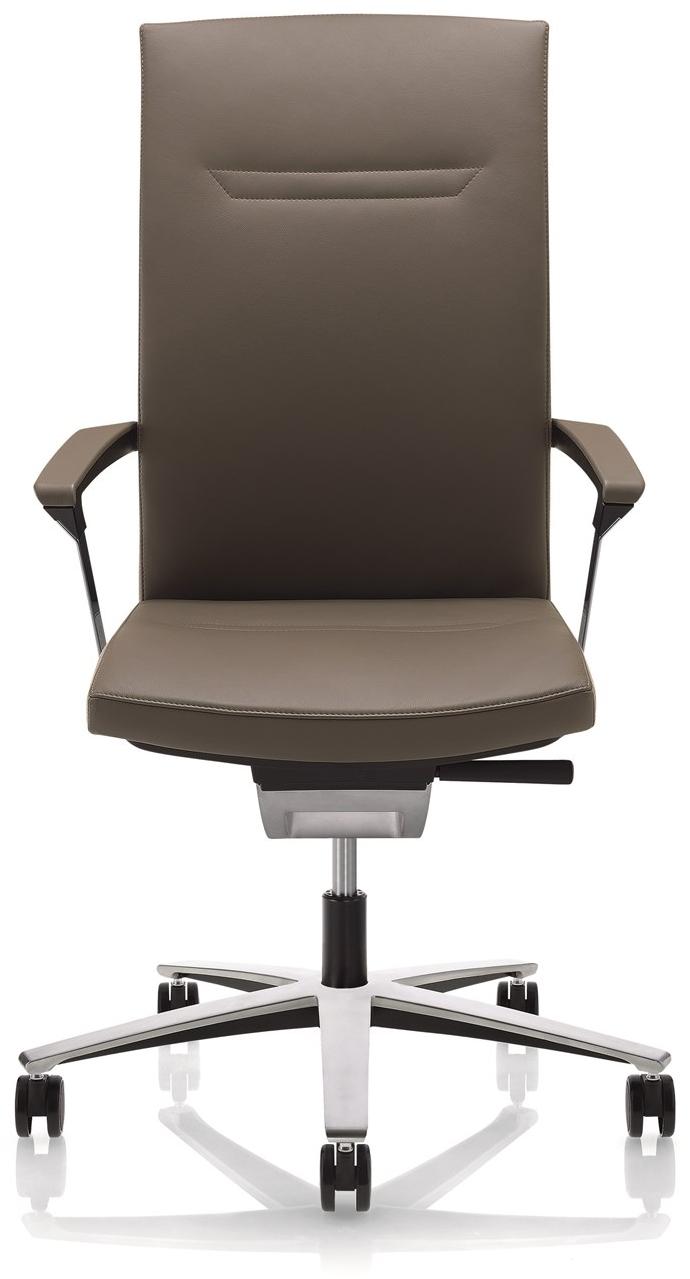ZÜCO Поворотное офисное кресло из кожи с подлокотниками Duca re Dr 104/dr102/dr105 - Вид №2