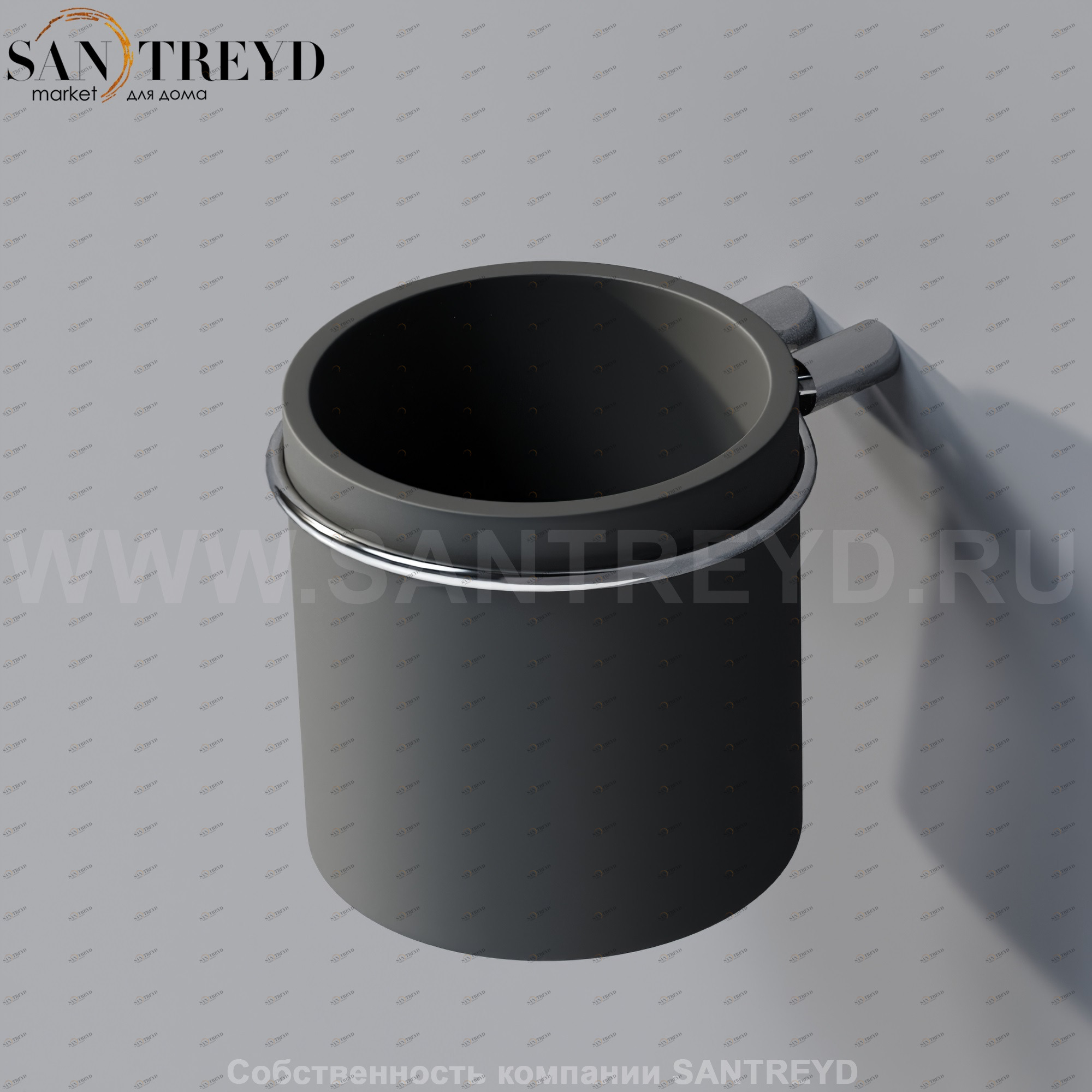 Agape BUCATINI Держатель для мыла настенный черный ABUC0160EB